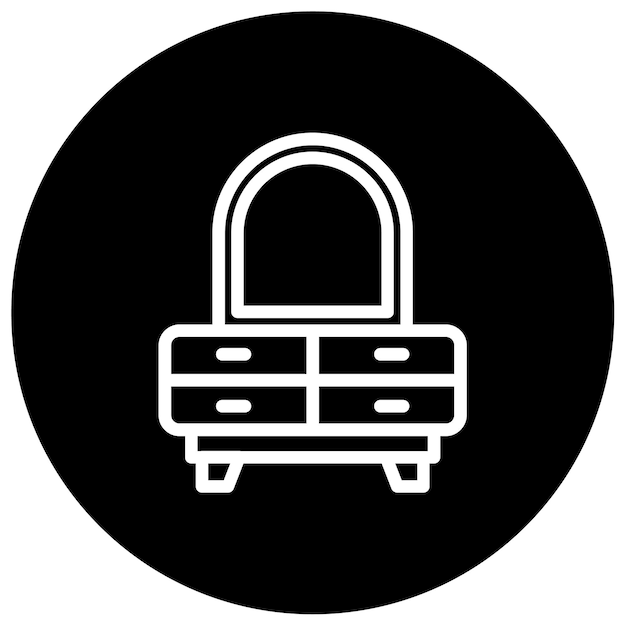 Ilustración vectorial de diseño de muebles