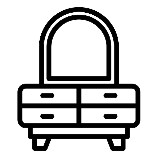 Ilustración vectorial de diseño de muebles