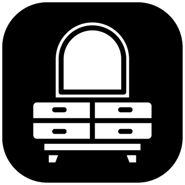 Ilustración vectorial de diseño de muebles