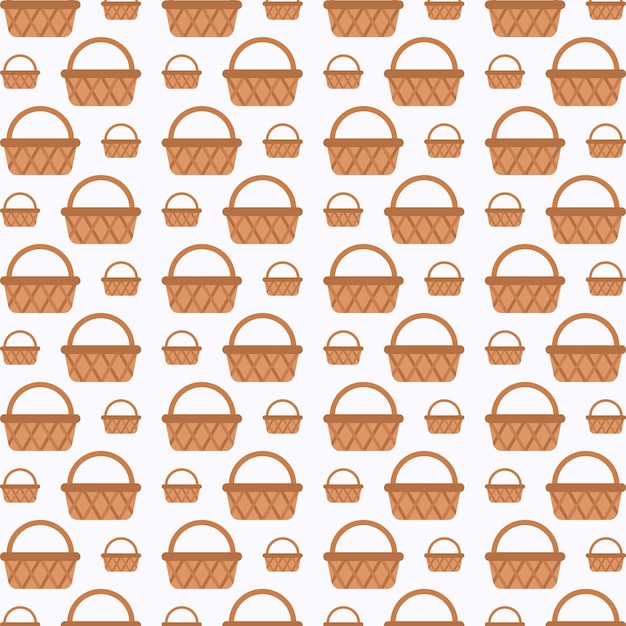Ilustración vectorial del diseño del patrón de la canasta fondo de moda de colores