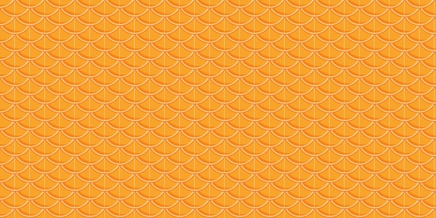 Ilustración vectorial de diseño de patrón naranja
