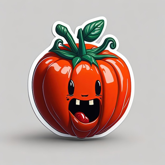 Vector ilustración vectorial diseño de pegatinas frutas y verduras