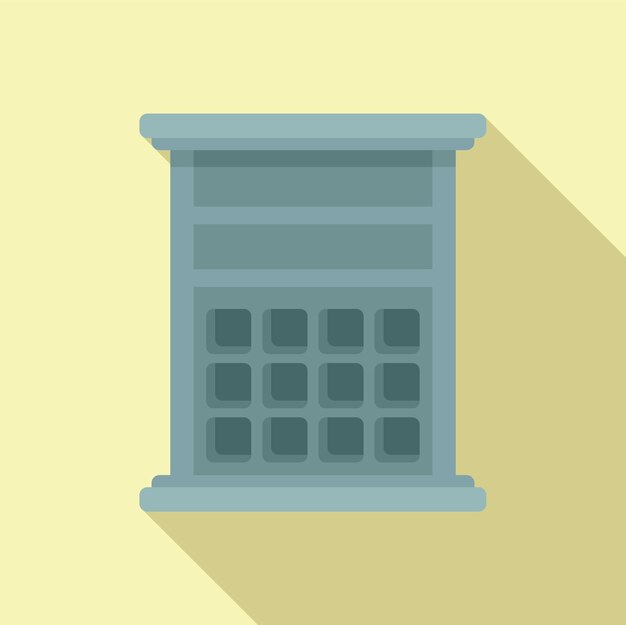 Ilustración vectorial de diseño plano de una calculadora