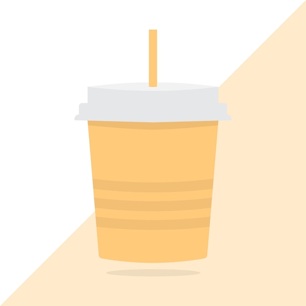 Ilustración vectorial de diseño plano de una lata de jugo de refresco 2d