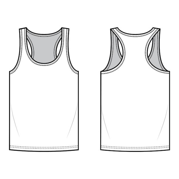 Ilustración vectorial del diseño plano del tanque deportivo