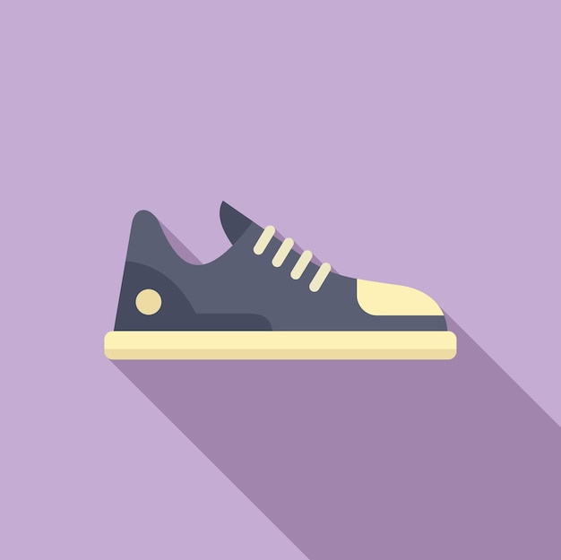 Ilustración vectorial de diseño plano de zapatillas de deporte casuales