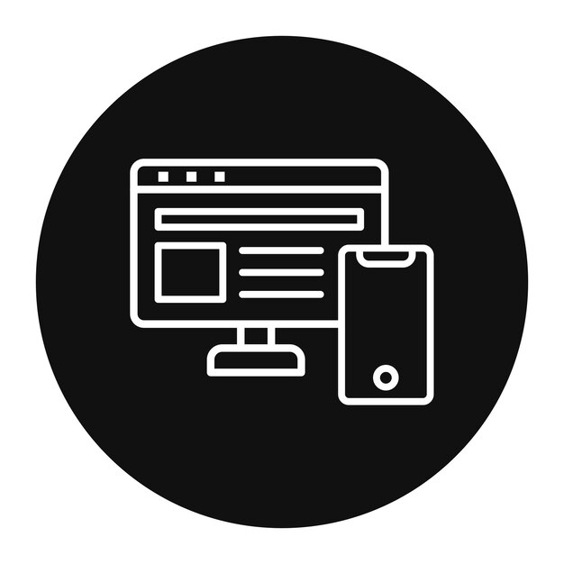 Ilustración vectorial de diseño responsivo