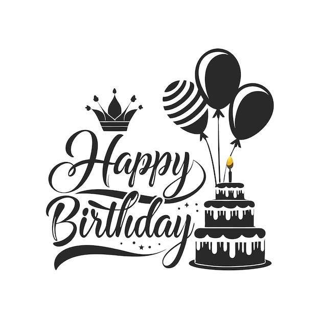 Ilustración vectorial de diseño de tarjetas de felicitación de cumpleaños