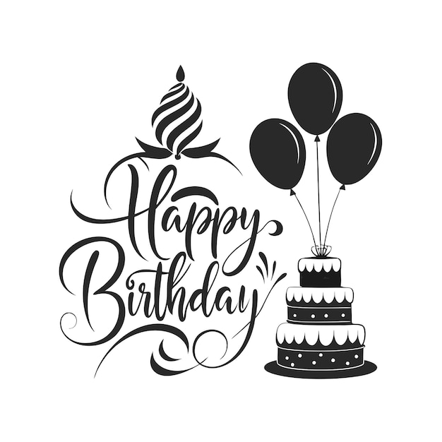 Ilustración vectorial de diseño de tarjetas de felicitación de cumpleaños