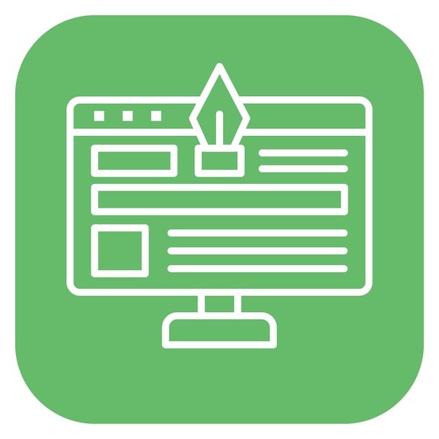 Ilustración vectorial de diseño web