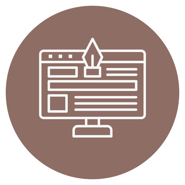 Ilustración vectorial de diseño web