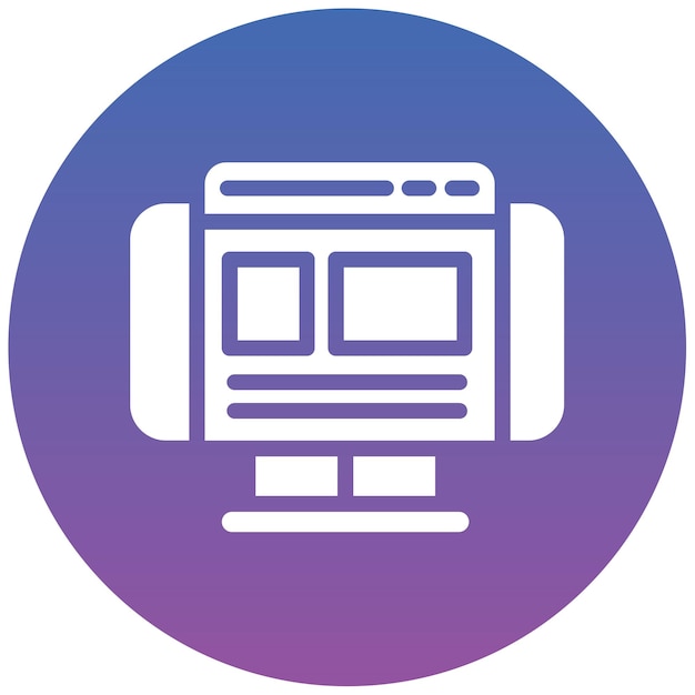 Ilustración vectorial de diseño web