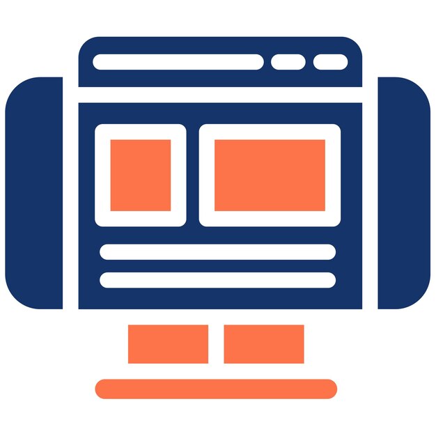 Ilustración vectorial de diseño web