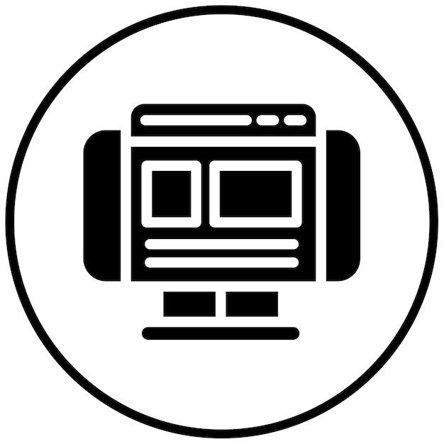 Ilustración vectorial de diseño web