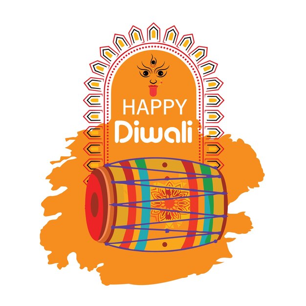 Vector ilustración vectorial de diwali