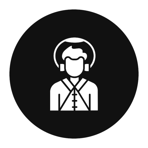Ilustración vectorial de DJ