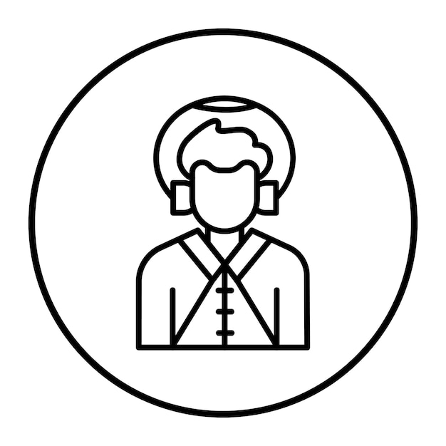 Ilustración vectorial de DJ