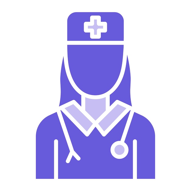 Ilustración vectorial de la doctora femenina