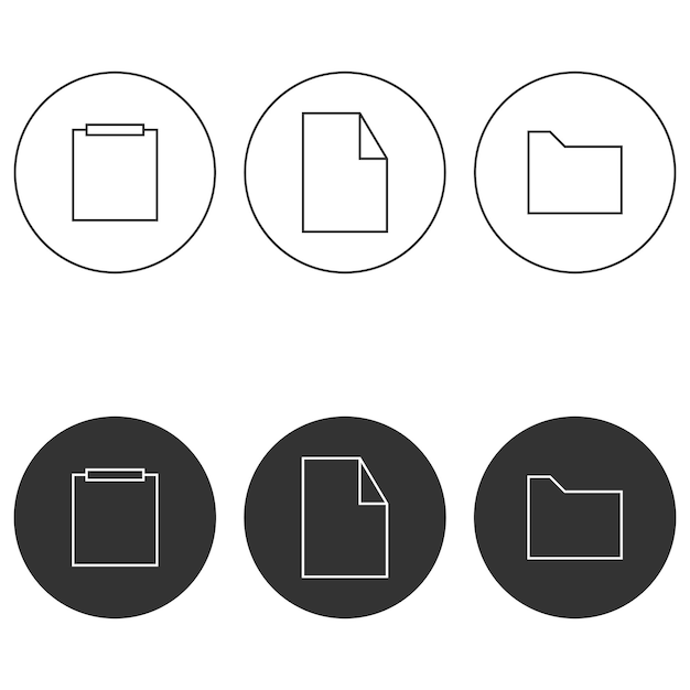 Ilustración vectorial en el documento temático
