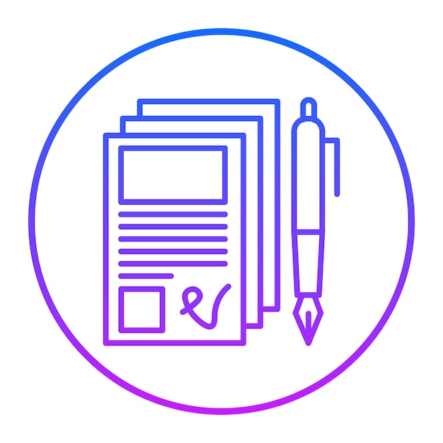 Ilustración vectorial de documentos comerciales