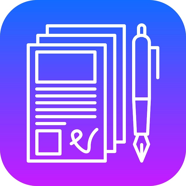Ilustración vectorial de documentos comerciales