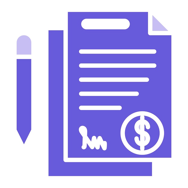 Ilustración vectorial de documentos comerciales