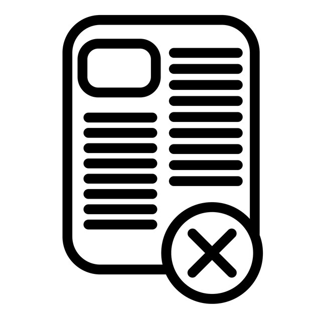 Ilustración vectorial de documentos fraudulentos