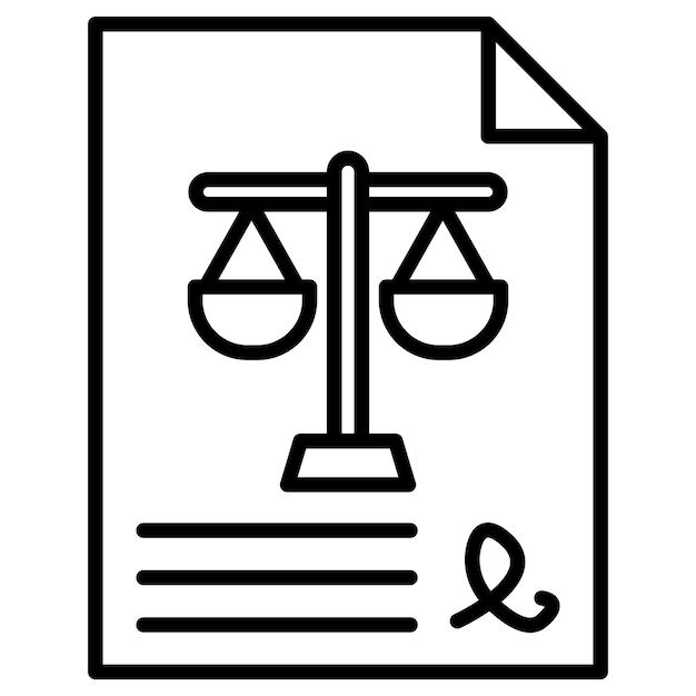 Ilustración vectorial de documentos legales