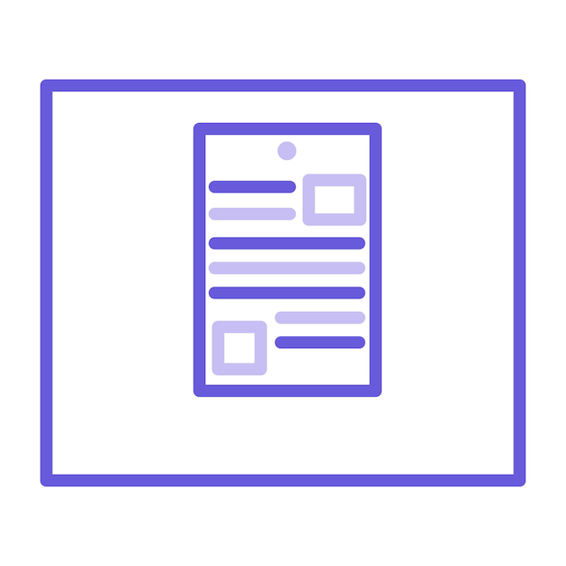 Ilustración vectorial de documentos de pines