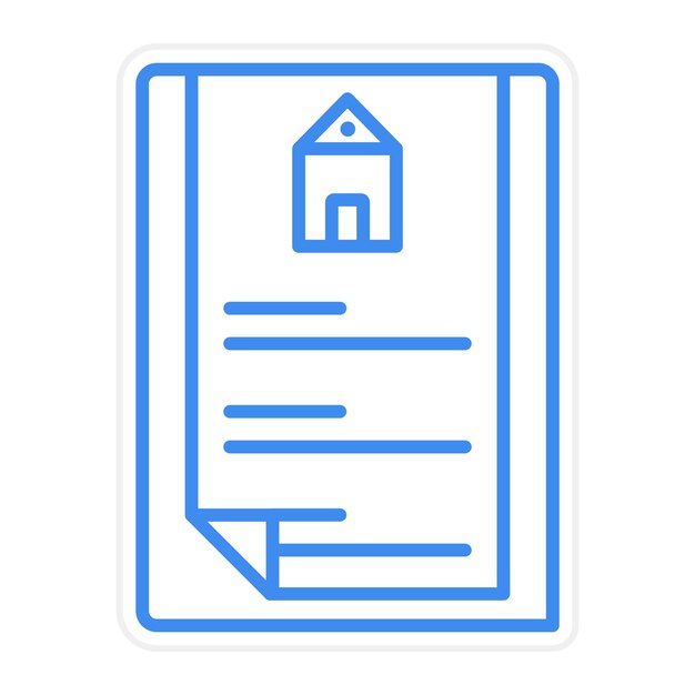 Ilustración vectorial de los documentos de propiedad