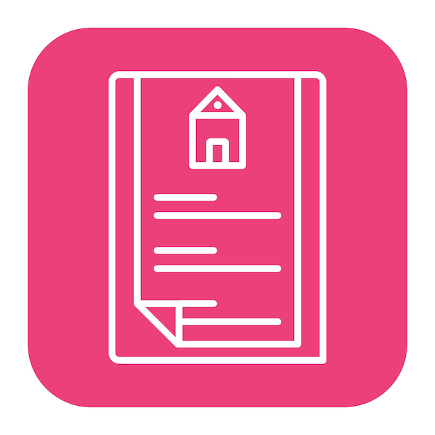 Ilustración vectorial de los documentos de propiedad