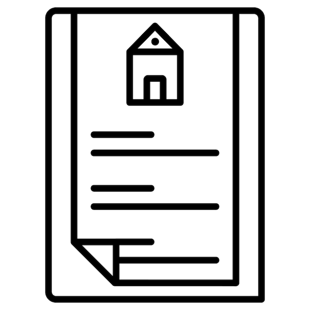 Ilustración vectorial de los documentos de propiedad