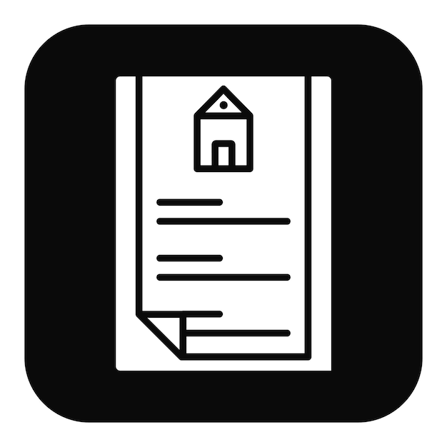 Ilustración vectorial de los documentos de propiedad