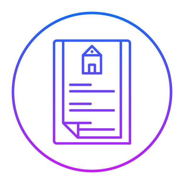 Ilustración vectorial de los documentos de propiedad