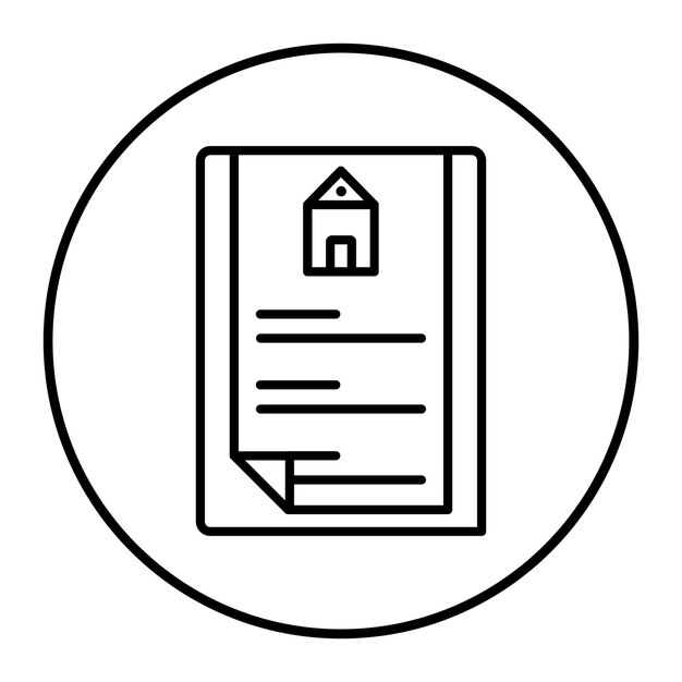 Ilustración vectorial de los documentos de propiedad