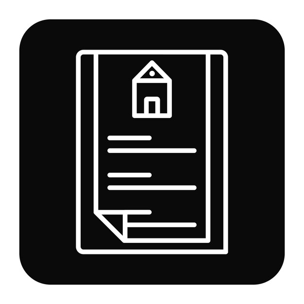 Ilustración vectorial de los documentos de propiedad