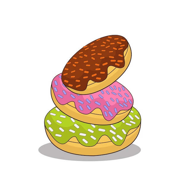 ilustración vectorial de donut