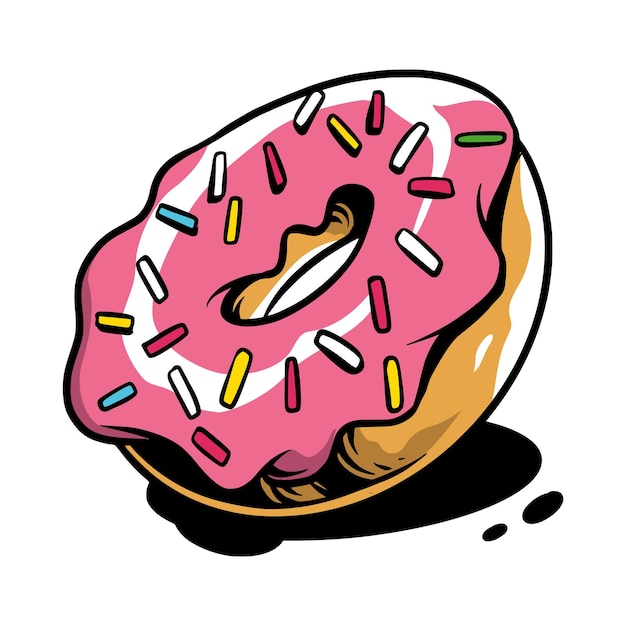 Vector ilustración vectorial de donut