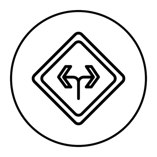 Ilustración vectorial de dos vías