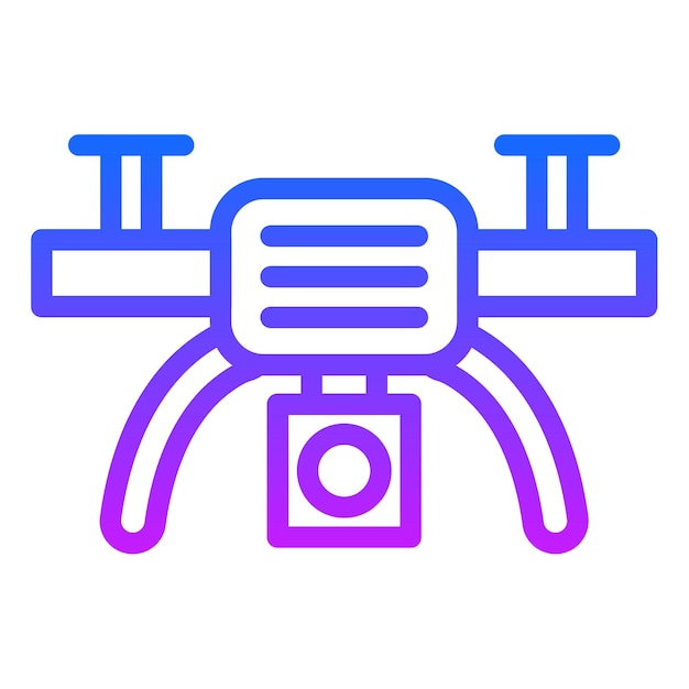 Ilustración vectorial de drones