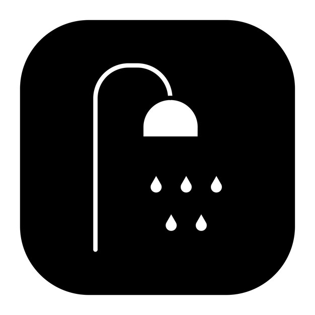 Ilustración vectorial de la ducha