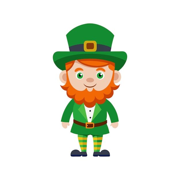 Ilustración vectorial de duende aislada en blanco