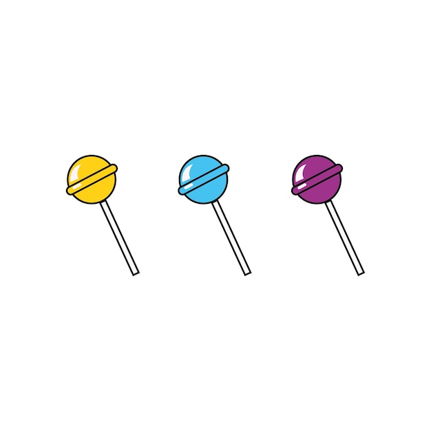 Ilustración vectorial de dulces de color