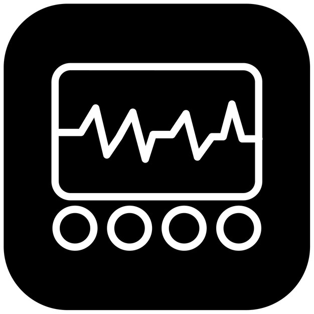 Ilustración vectorial del ECG