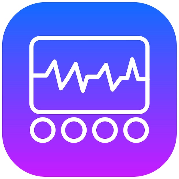 Ilustración vectorial del ECG