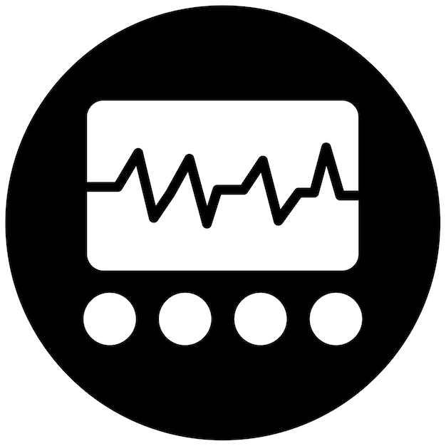 Ilustración vectorial del ECG