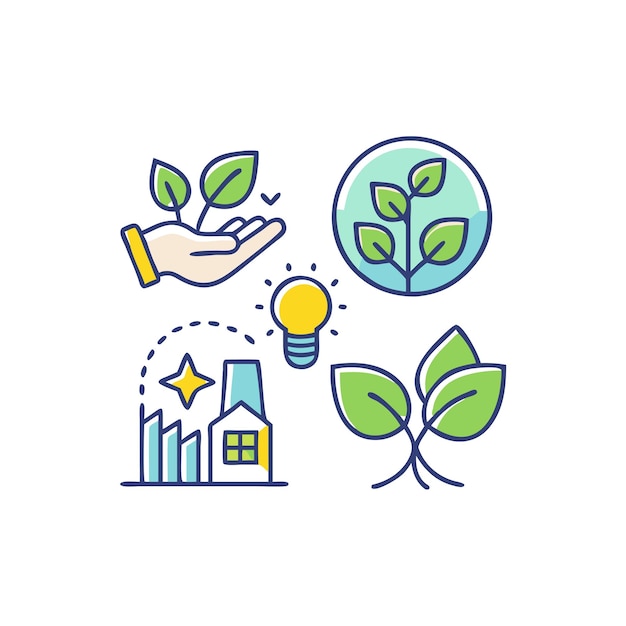 Ilustración vectorial ecológica