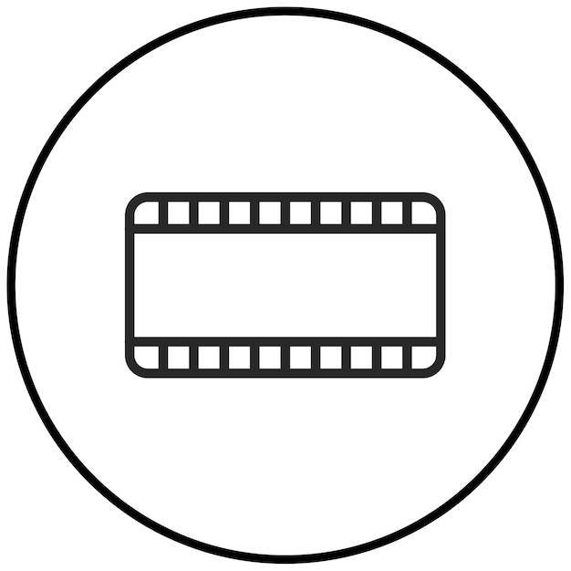 Ilustración vectorial de edición de películas