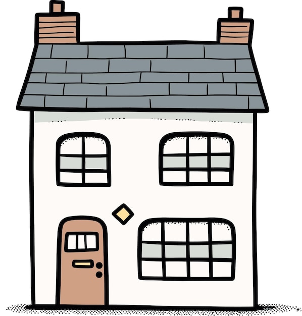 Ilustración vectorial del edificio del juzgado de la ciudad con banderas y pilares
