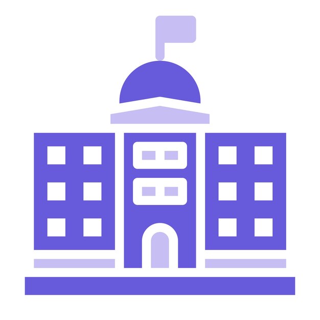 Ilustración vectorial de edificios gubernamentales